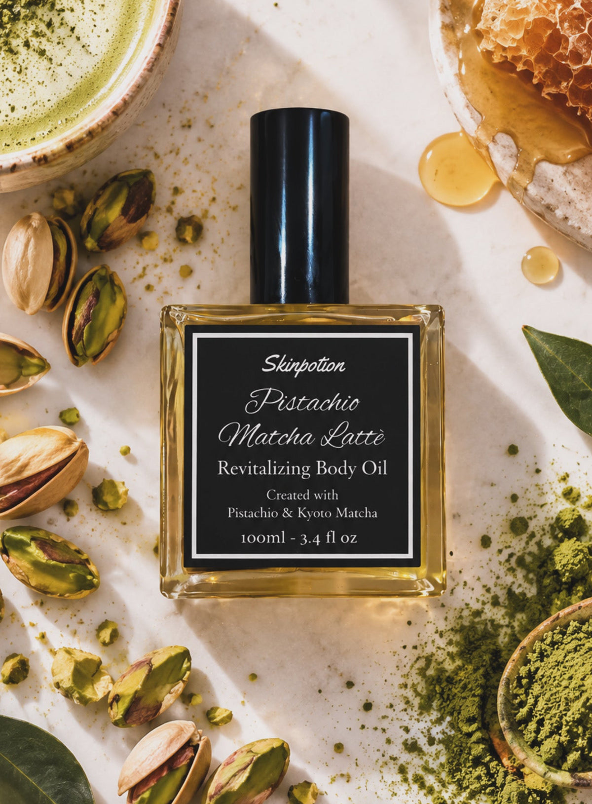 Pistachio Matcha Lattè Revitalizing Body Oil